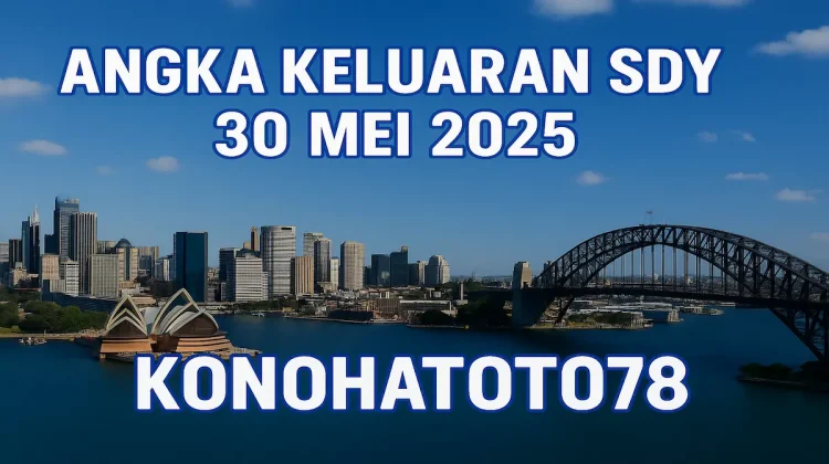 Angka Keluaran SDY 30 Mei 2025 Akurat dari Konohatoto78 - angkagaib.com