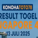 Result Togel Singapore 4D 13 Juli 2025 dari Konohatoto78 - angkagaib.com