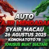 Auto Tajir Mendadak! Syair Macau 26 Agustus 2025 Konohatoto78, Khusus Buat Sultan! - keluarantoto78.com