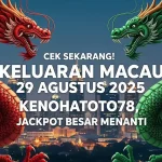 Cek Sekarang! Keluaran Macau 29 Agustus 2025 Kenohatoto78, Jackpot Besar Menanti - keluarantoto78.com