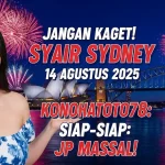 Jangan Kaget! Syair Sydney 14 Agustus 2025 Konohatoto78 Siap-siap JP Massal! - angkagaib.com