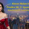 Khusus Malam Ini! Prediksi HK 31 Agustus 2025 Konohatoto78, Langsung Cair! - keluarantoto78.com