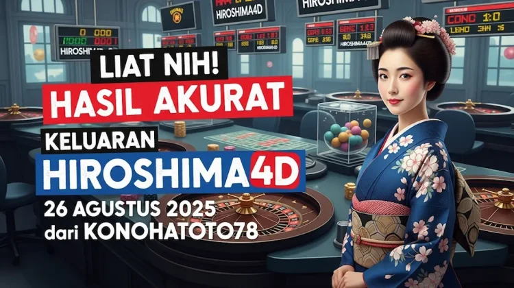 Liat Nih! Hasil Akurat Keluaran Hiroshima4D 26 Agustus 2025 dari Konohatoto78 - keluarantoto78.com