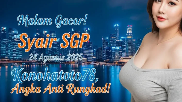 Malam Gacor! Syair SGP 24 Agustus 2025 Konohatoto78, Angka Anti Rungkad! - keluarantoto78.com