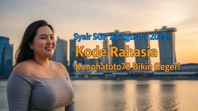 Syair SGP 23 Agustus 2025 Kode Rahasia Konohatoto78 Bikin Geger! - keluarantoto78.com