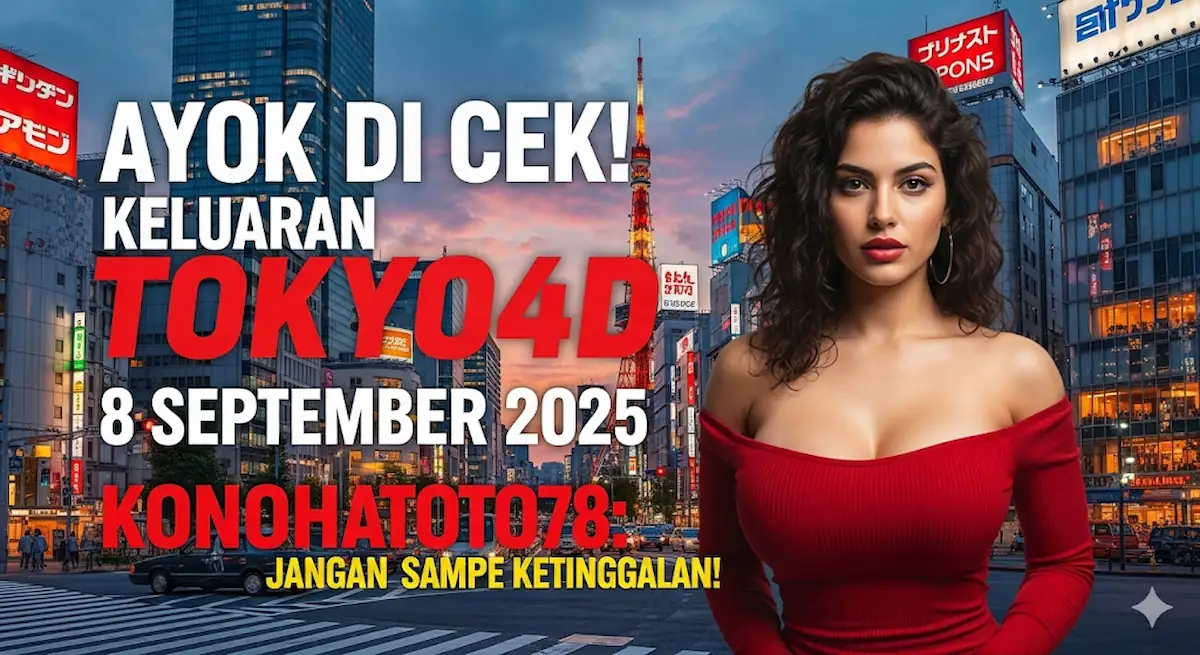 Ayok Di Cek! Keluaran Tokyo4D 8 September 2025 Konohatoto78 Jangan Sampe Ketinggalan! - kelaurantoto78.com