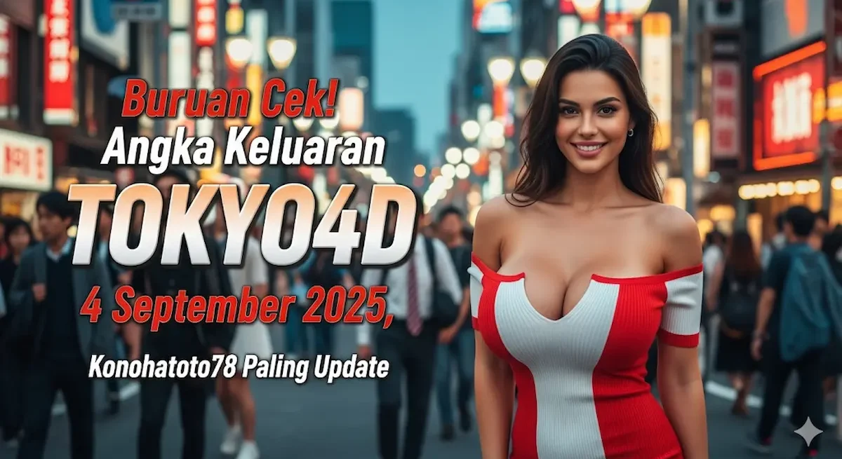 Buruan Cek! Angka Keluaran TOKYO4D 4 September 2025, Konohatoto78 Paling Update - keluarantoto78.com