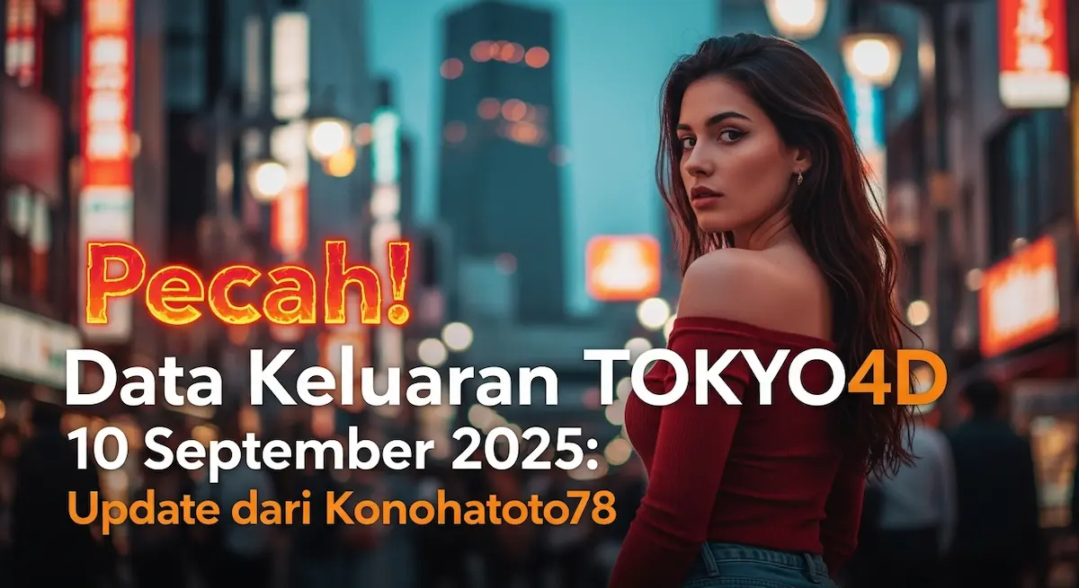 Pecah! Data Keluaran TOKYO4D 10 September 2025 Update dari Konohatoto78 - keluarantoto78.com