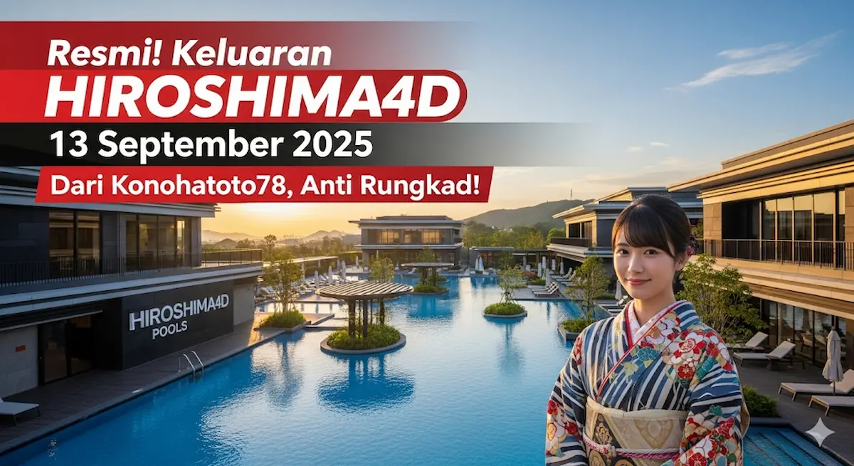 Resmi! Keluaran Hiroshima4D 13 September 2025 Dari Konohatoto78, Anti Rungkad! - keluarantoto78.com