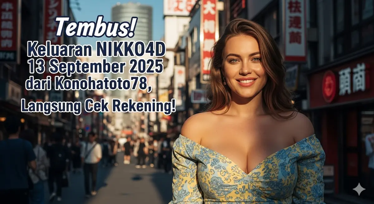 Tembus! Keluaran NIKKO4D 13 September 2025 dari Konohatoto78, Langsung Cek Rekening! - keluarantoto78.com